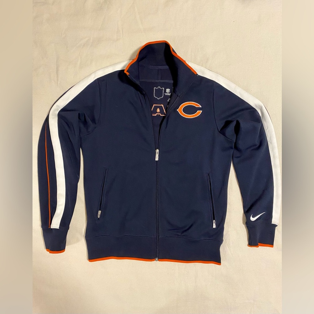 Nike Chicago Bears N98 Track Jacket On Field Full Zip RARE NFL size M